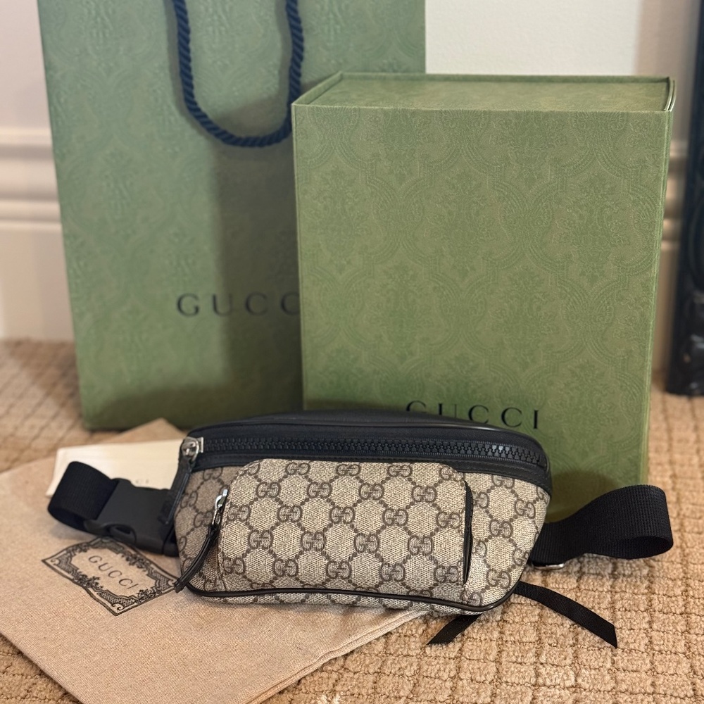 Gucci Belt Bag: GG Supreme Canvas Eden Belt Bag